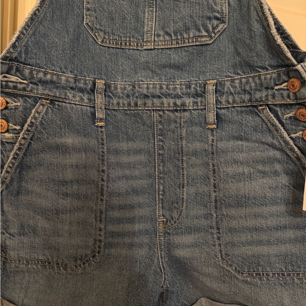 American Eagle Denim Overall Shorts - Picture 6 of 7